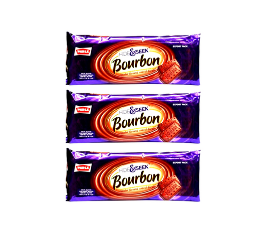 3*70gm Hide & Seek Bourboon Biscuits 75g Parle