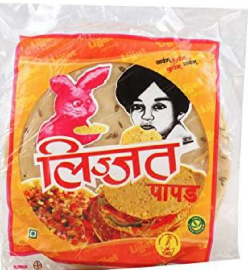 Lijjat Black Pepper Papad/Pappad 200g - Cestaa Retail