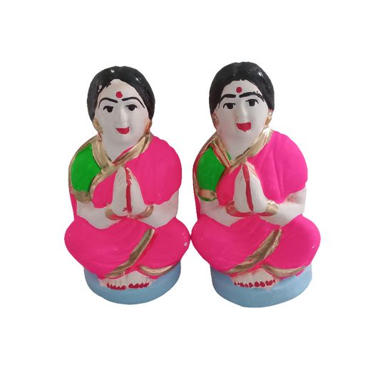 Sakhi Parvati Idols for Hartslika Pooja (set of 2)