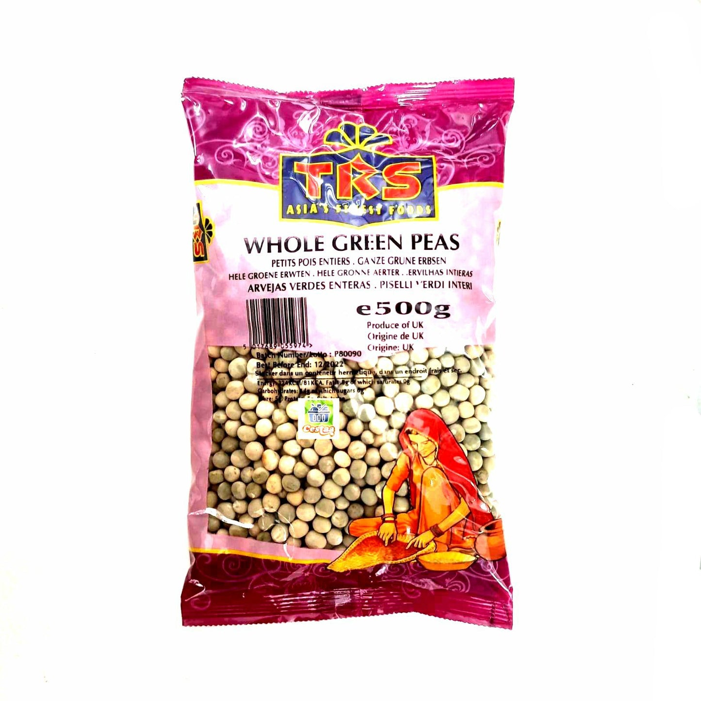 TRS Whole Green Peas 500g - Cestaa Retail