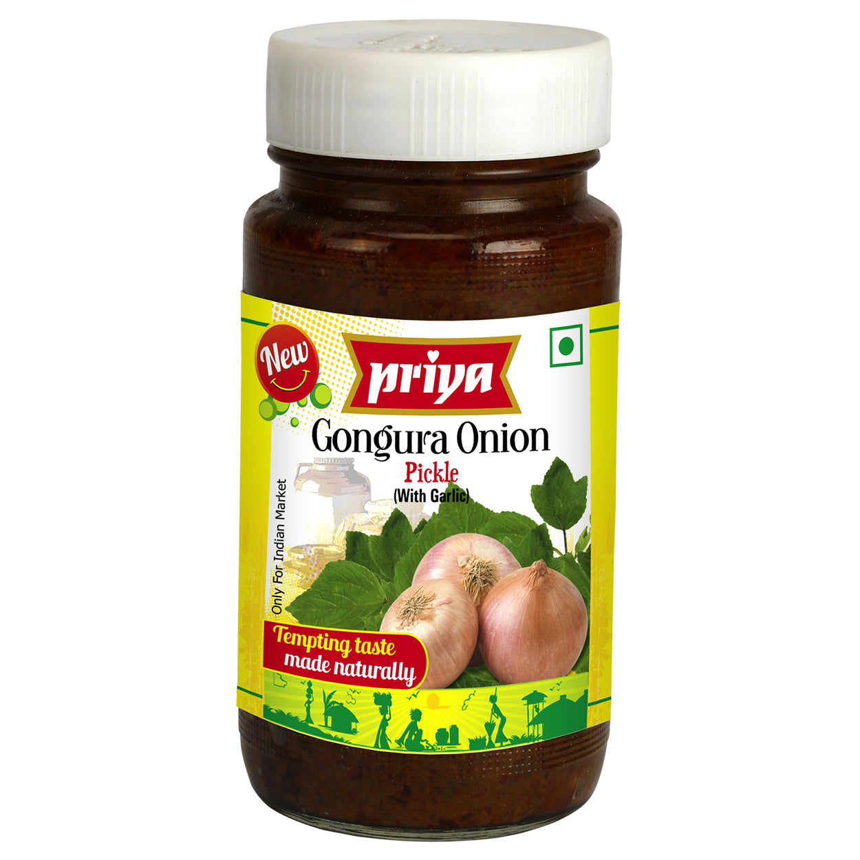 Priya Gongura Onion without Garlic Pickle 300g Cestaa Ireland